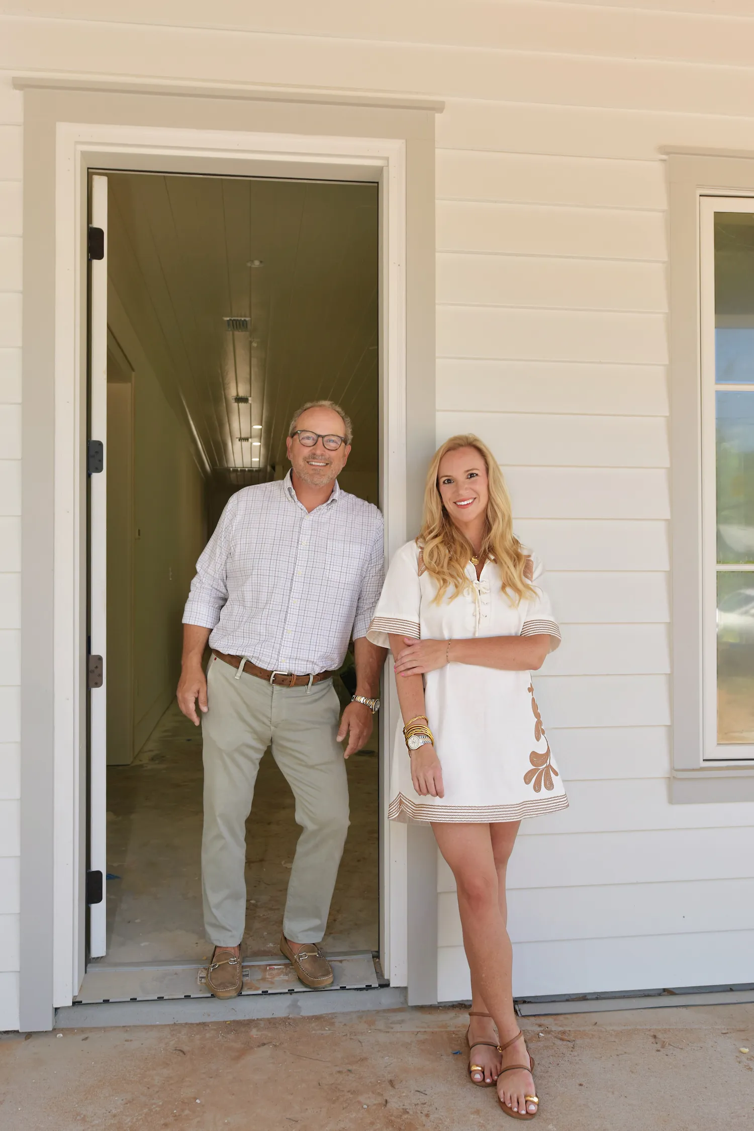 Richard Bass, founder of Point Clear Building Company, with family
