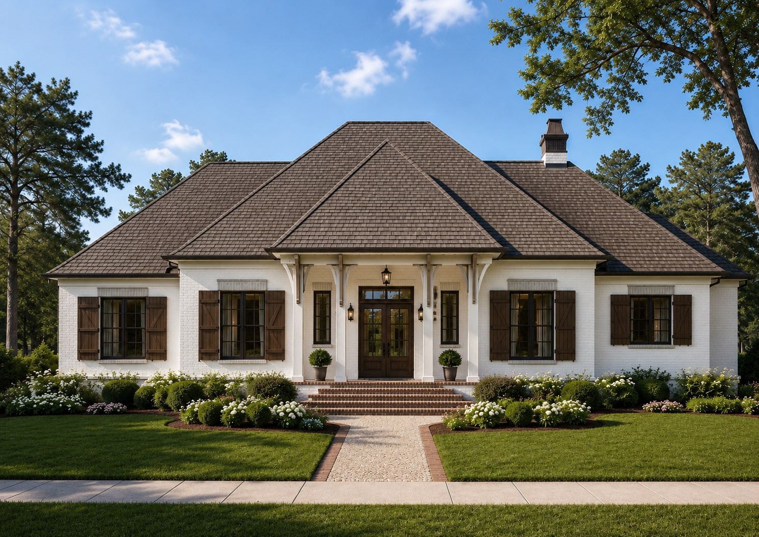 Artist's rendering of the front exterior of 154 Mount Pleasant Blvd. in Fairhope, Alabama
